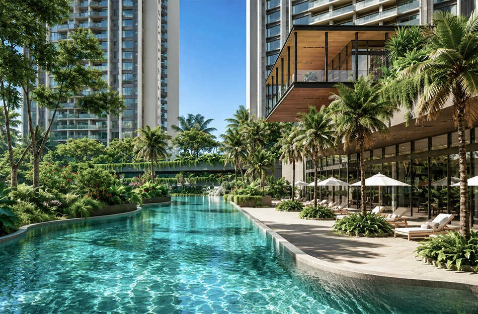 Oberoi Garden City Pokhran Road 2 - Swimming Pool