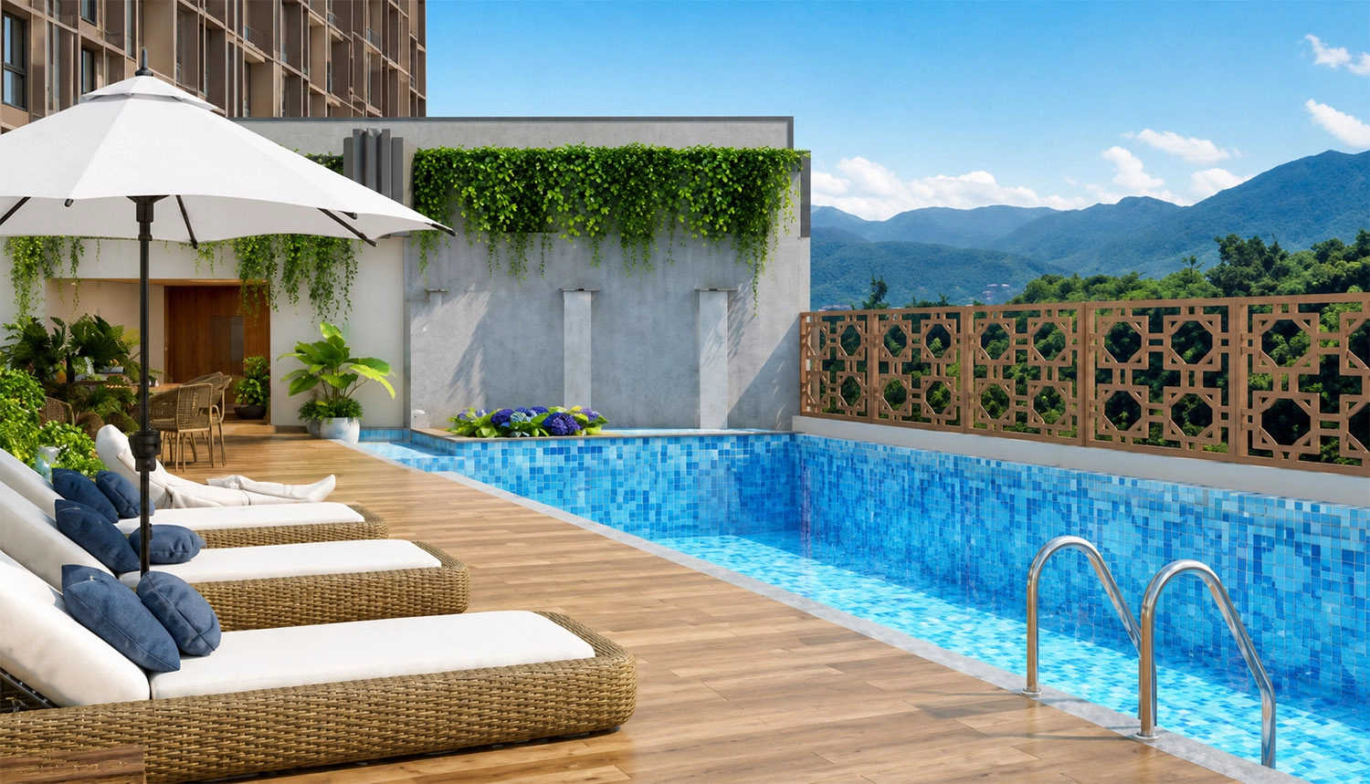 GHP Whispering Woods Powai - Swimming Pool