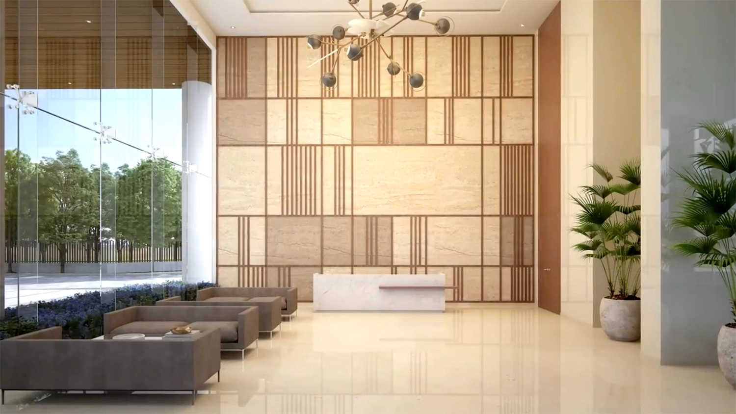 Godrej Bayview Vashi - Tower Entrance Lobby