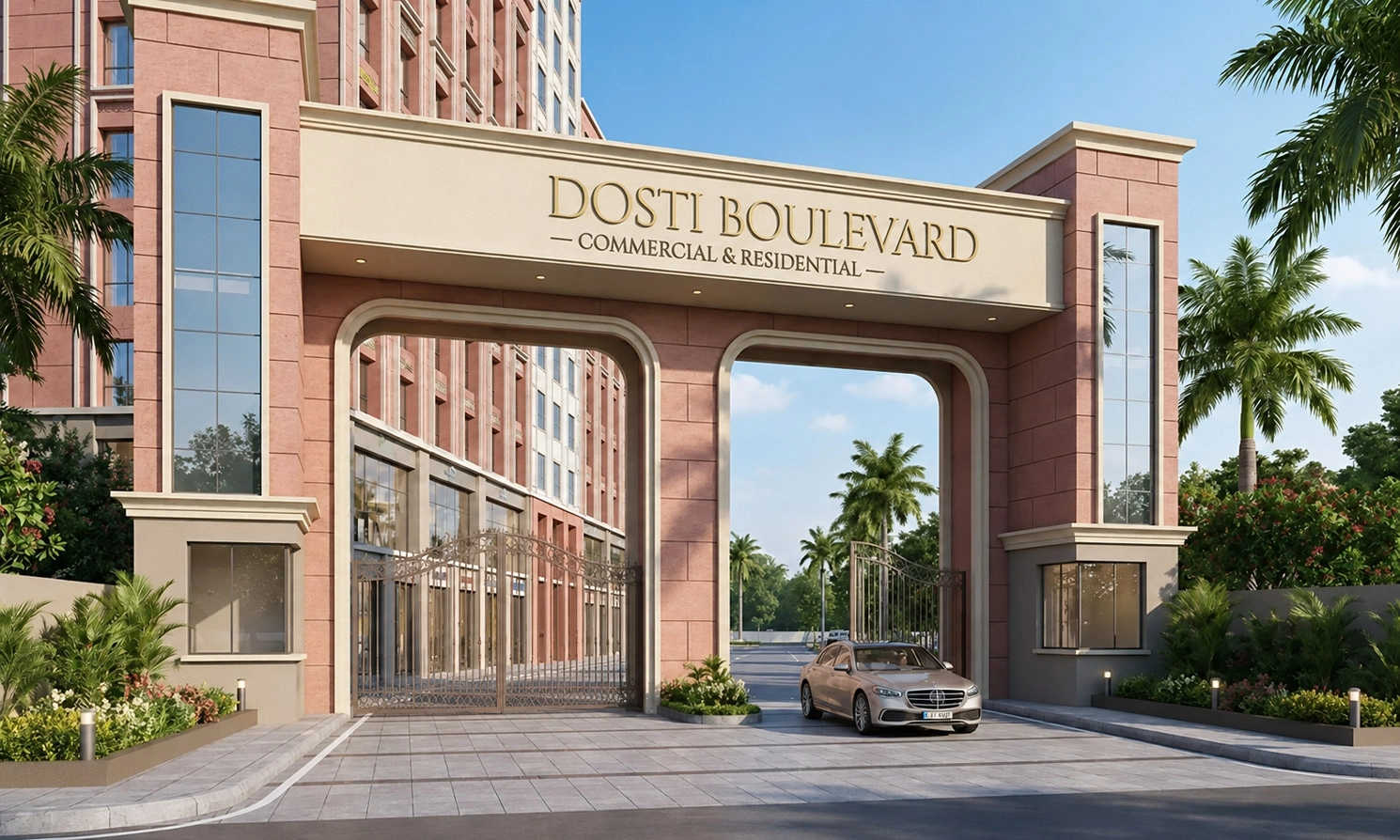 Dosti Boulevard Hadapsar - Project Entrance View