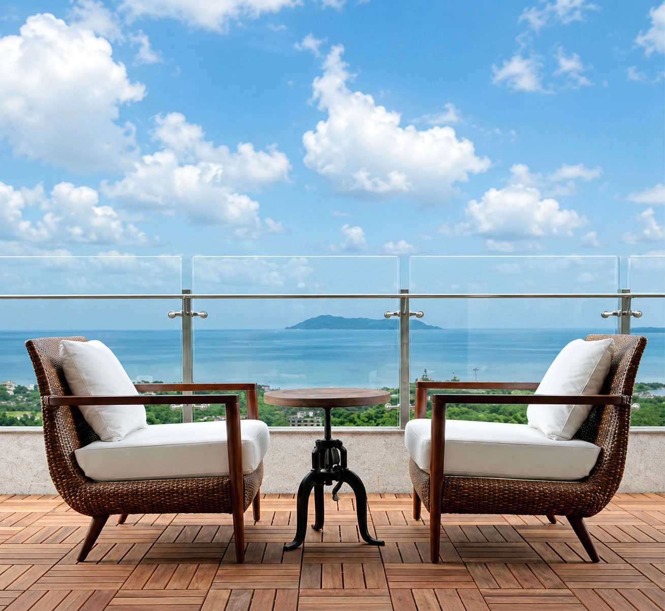 L&T Crescent Bay Parel - Balcony