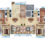 Ekta Trinity Santacruz - Typical Floor Plan