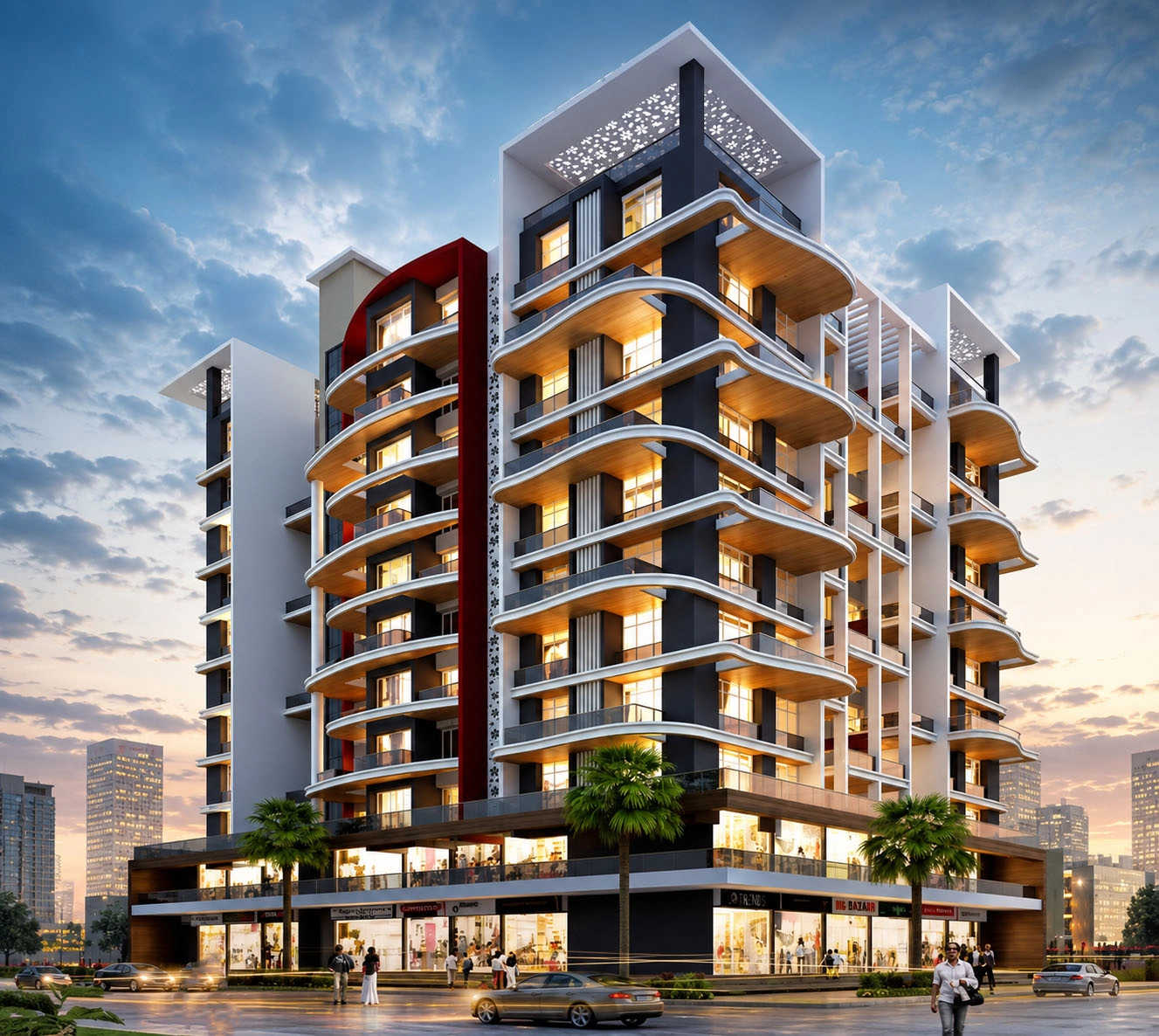 Majestique Navkaar Kondhwa - Project Front View