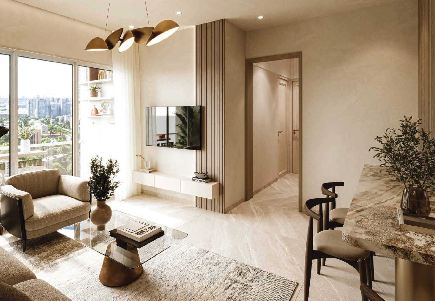 Raheja World Residences Juinagar - Living Room