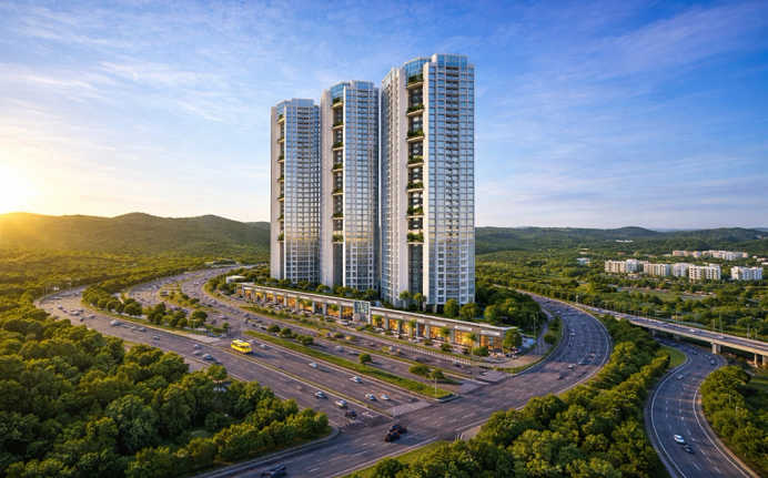 Raheja World Residences Juinagar - Elevation