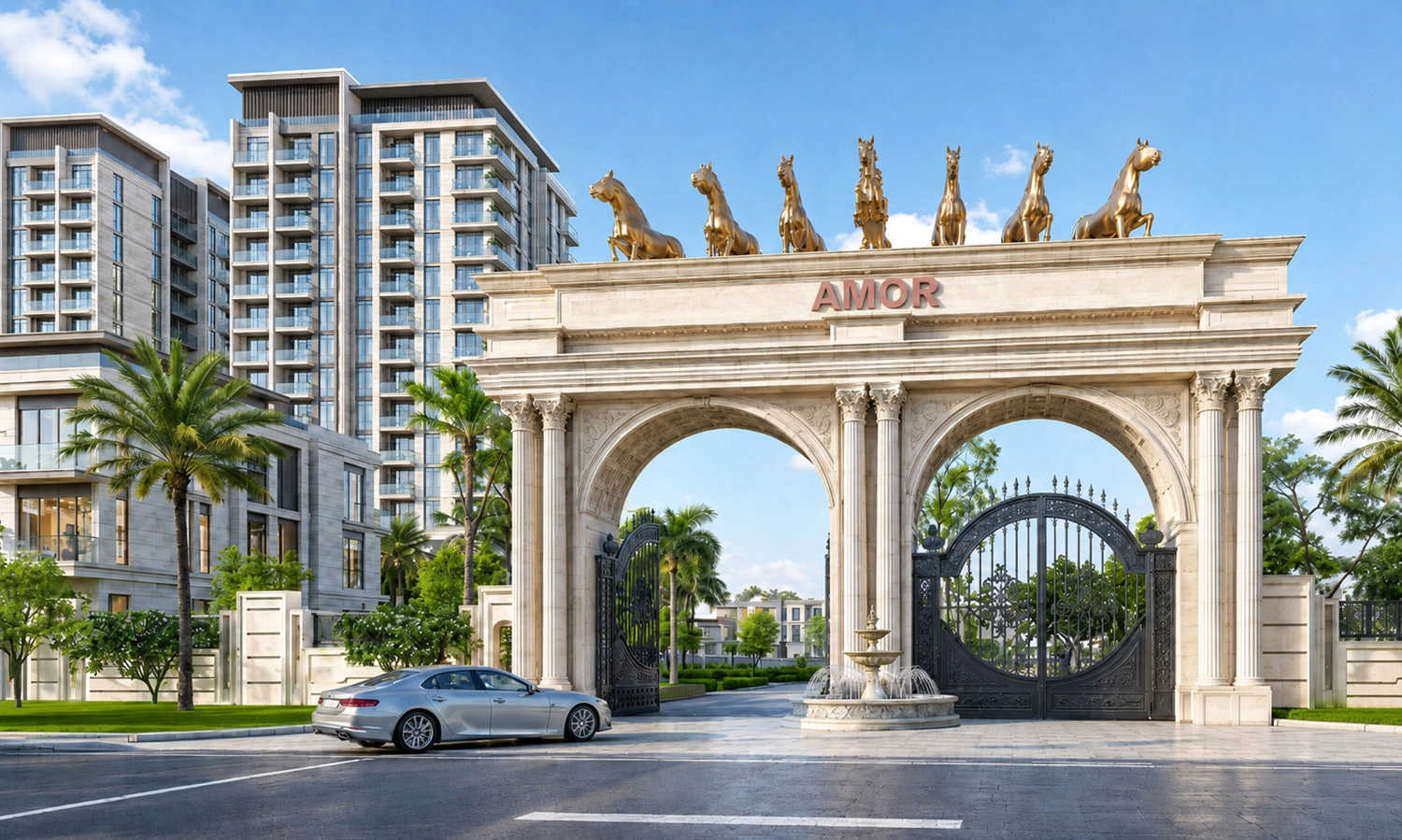 CCS Amor Chinhat - Project Entrance View