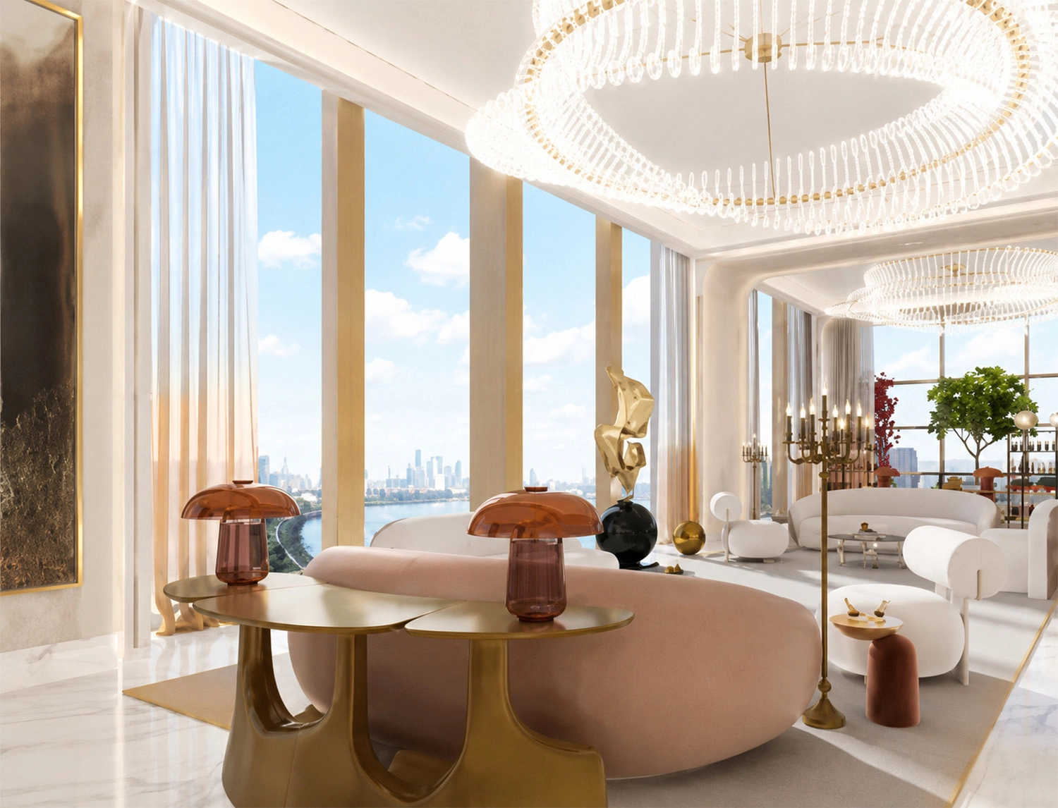 Lodha Sea Face Worli - Living Room