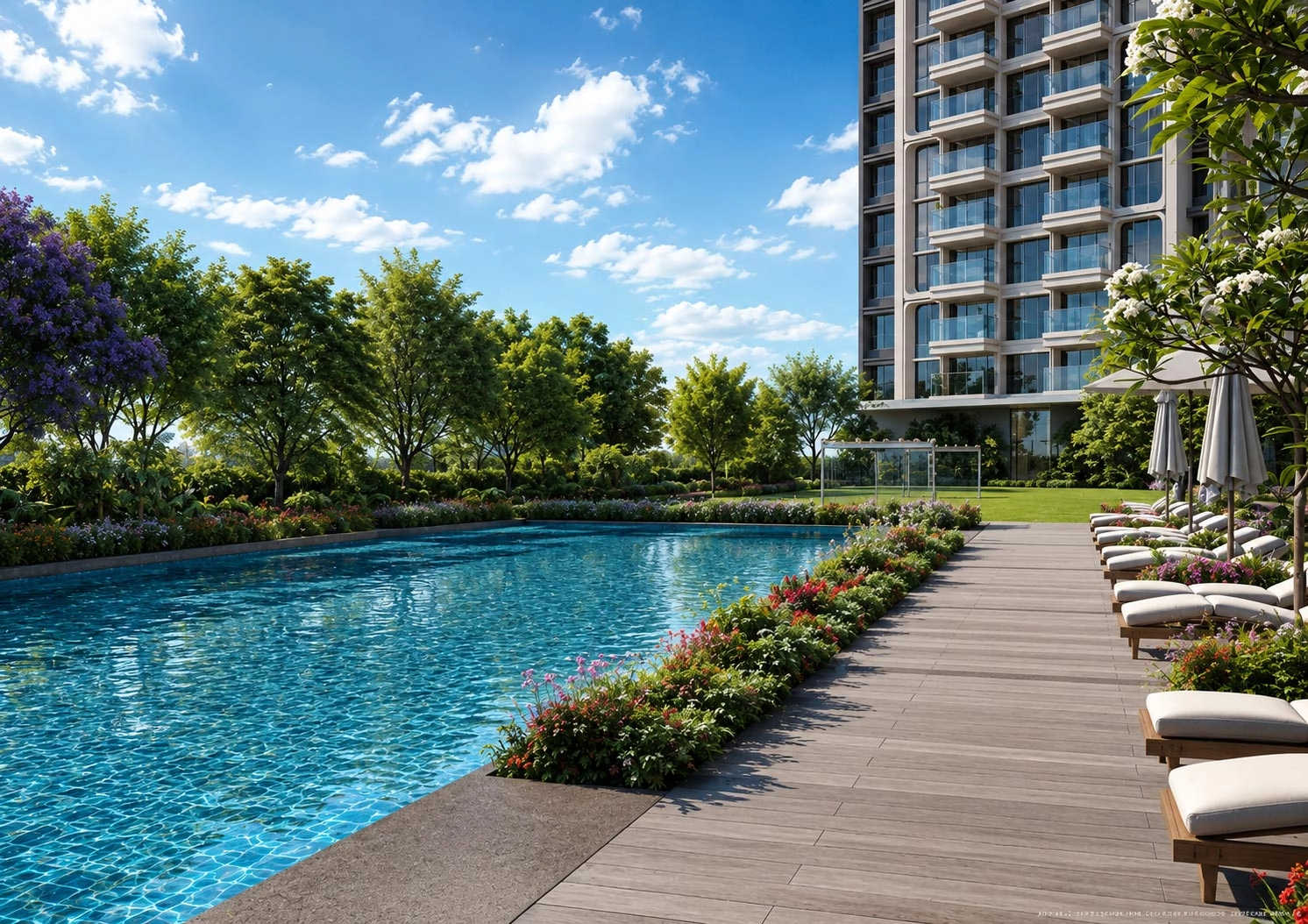 L & T Pearl Mahim - Swimming Pool
