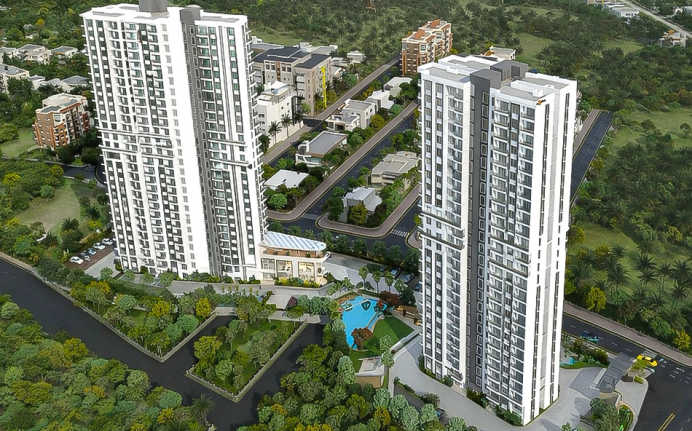 Kumar Prospera HBR Layout - Elevation