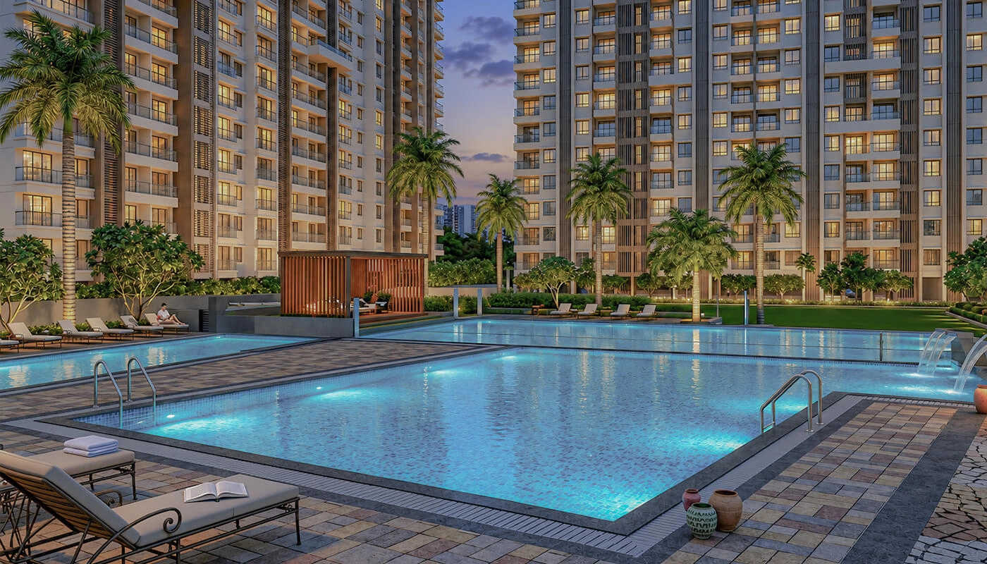 Wadhwa Courtyard Pokhran Road 2 - Swimming Pool