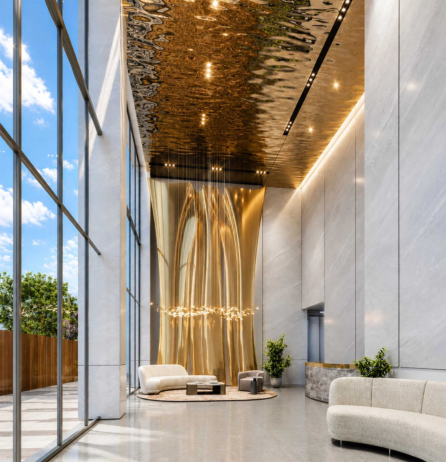Aurum Seven Walkeshwar - Tower Entrance Lobby