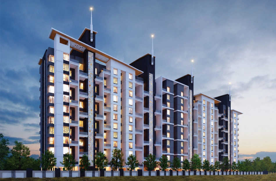 Excellaa Chesterfield Dhanori - Elevation