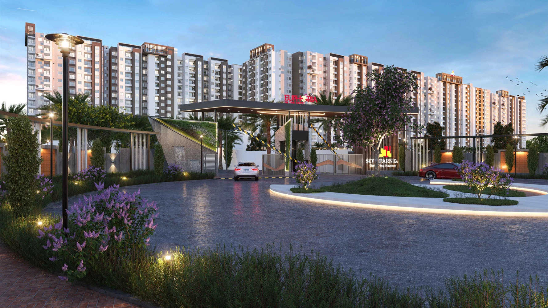 Sowparnika Euphoria In The East Whitefield - Project Entrance View