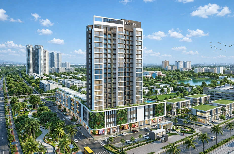 Tricity Eros Kharghar - Elevation 2