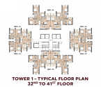 Sunteck Kalyan Harbour Kalyan - Typical Floor Plan