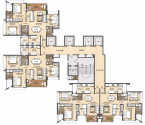 Lodha Solitaire Mahalaxmi - Typical Floor Plan