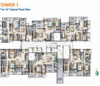 F Residences Merlin Rajarhat - Typical Floor Plan