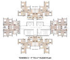 Sunteck Sky Park Mira Bhayandar - Typical Floor Plan