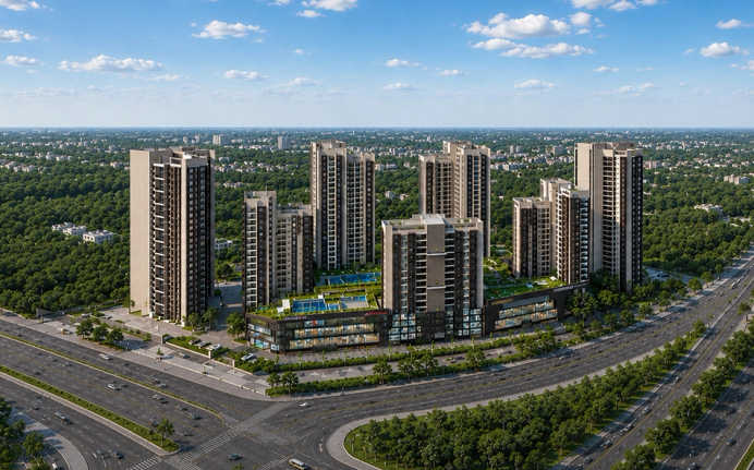 Srijan Town Square New Town - Elevation