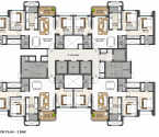 Lodha Elanor Kolshet Road - Typical Floor Plan