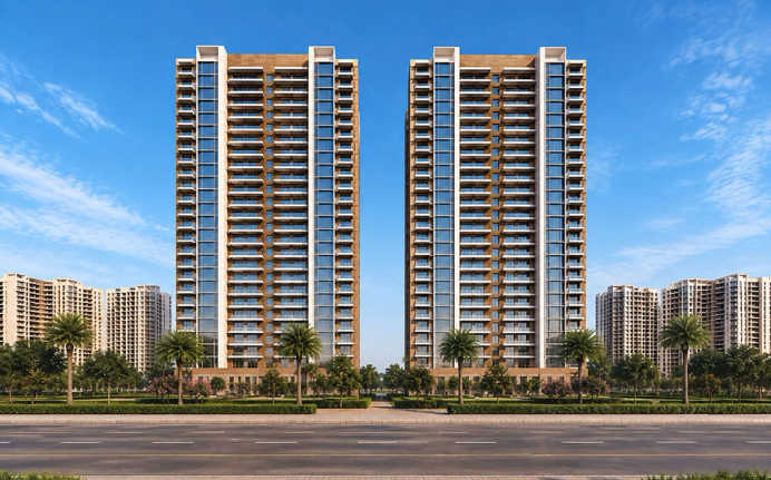 DLF The Aureva Sector 63 - Elevation