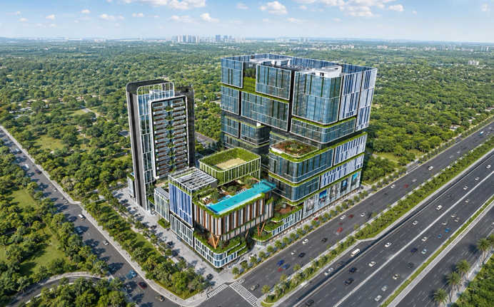 Greenscape Cyber Square Nerul - Elevation
