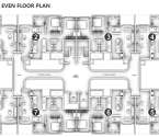Ganga Arcadia Kharadi - Typical Floor Plan