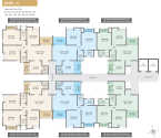 Krisala 41 Cosmo Tathawade - Typical Floor Plan