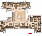 Ajmera I Land Wadala - Typical Floor Plan