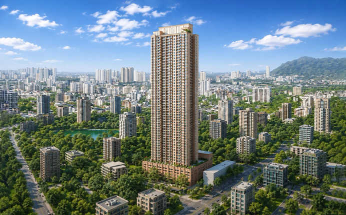 Hiranandani Belicia Panch Pakhadi - Elevation