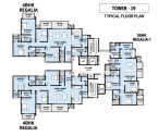 L&T Raintree Boulevard Hebbal - Typical Floor Plan