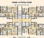 Aanya Crystal Antras Ghodbunder Road - Typical Floor Plan