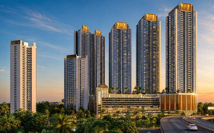 Purva Panorama Ghodbunder Road - Elevation