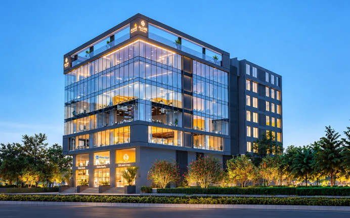 Pristine Allure Business Hub Kharadi - Elevation