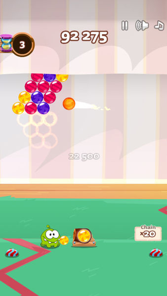 OM NOM BUBBLES jogo online no