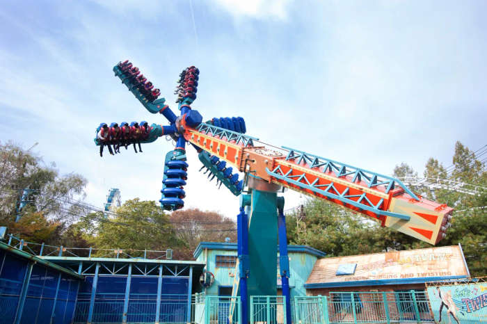 Everland's 360-degree rotating ride