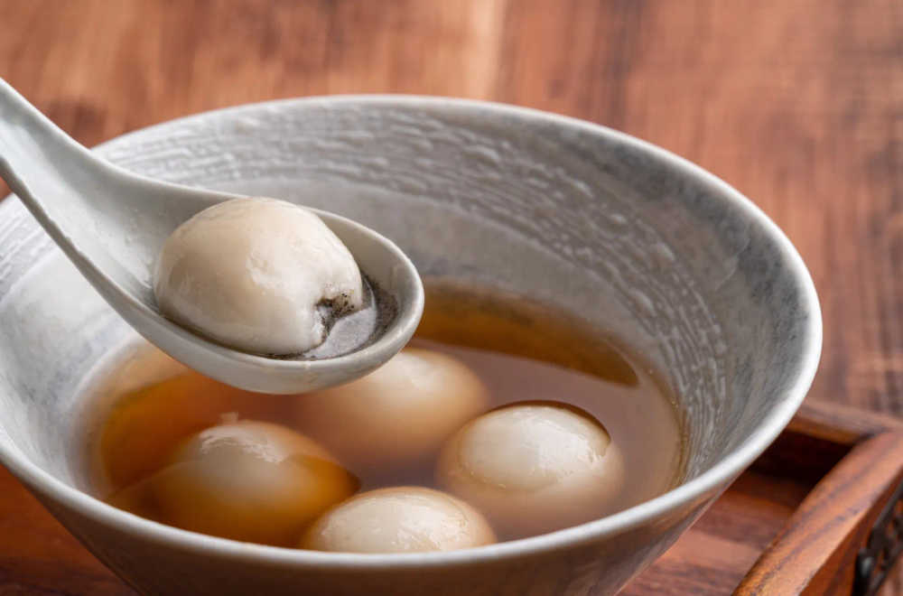 The traditional Chinese food, tangyuan