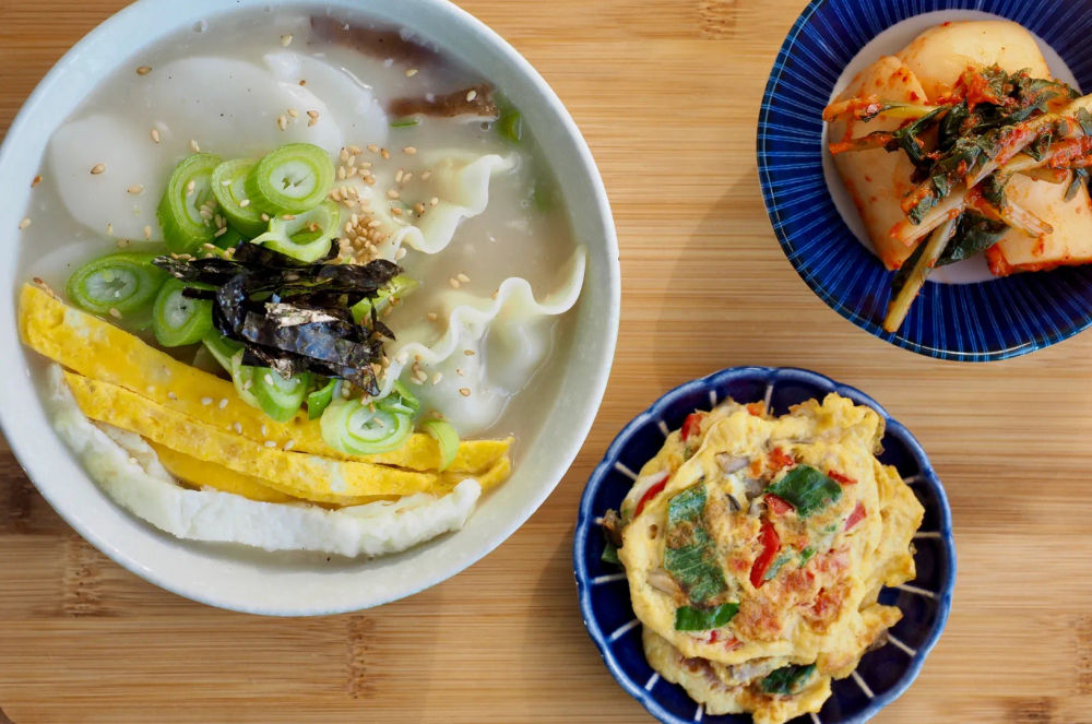 Tteokguk, a traditional Korean dish eaten on Lunar New Year