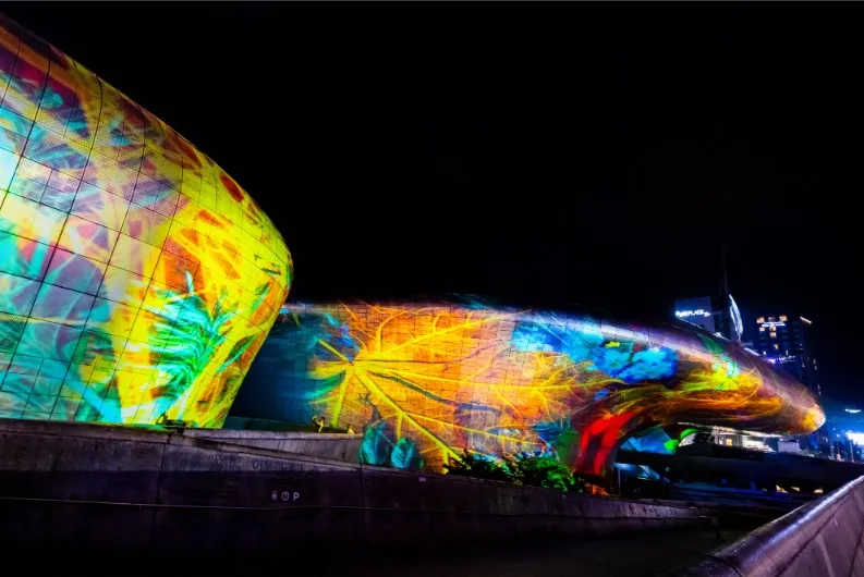 The Seoul Light Show at Dongdaemun Design Plaza