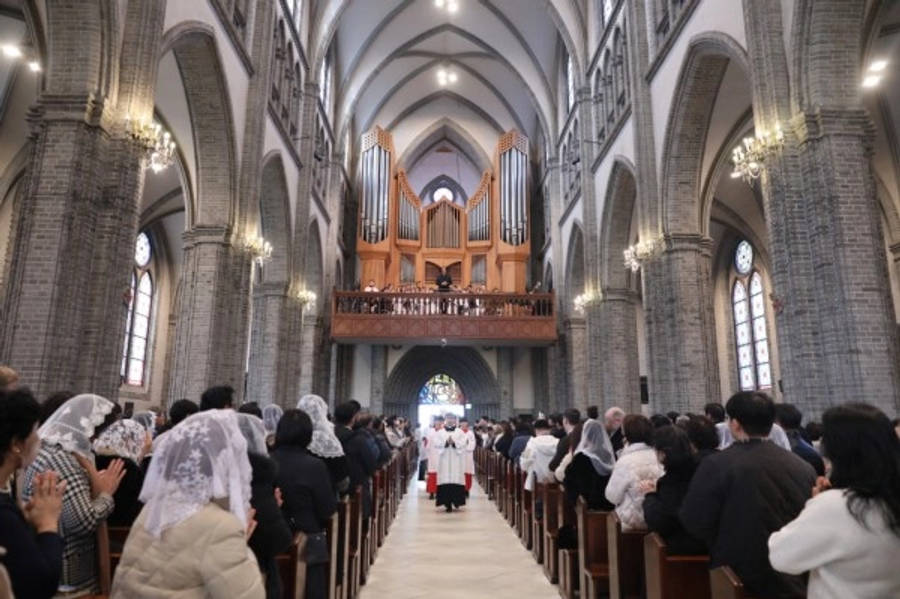 Myeongdong Cathedral during Mass