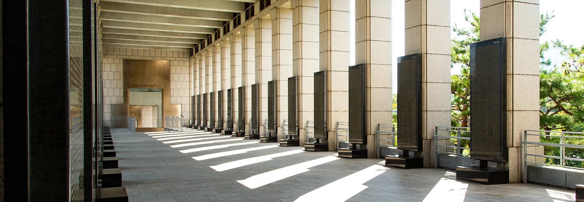 A memorial space to honor the soldiers who passed away in the war.