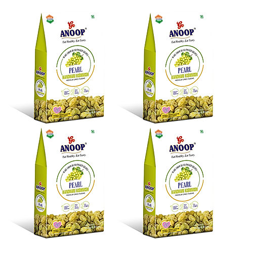 ANOOP PEARL KANDHARI KISHMISH (RAISINS) - 250G (PACK OF 4)