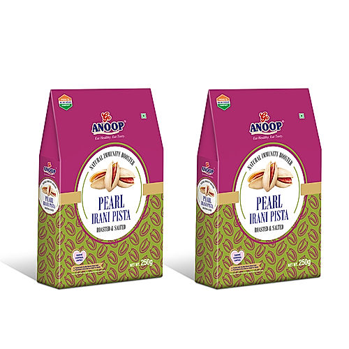 ANOOP PEARL IRANI PISTA (PISTACHIOS) - 250G (PACK OF 2)