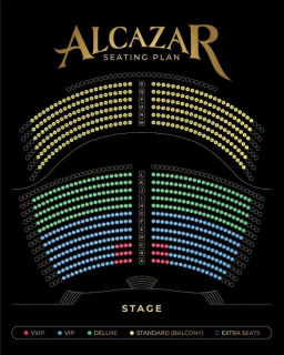 Alcazar Show Seat Map