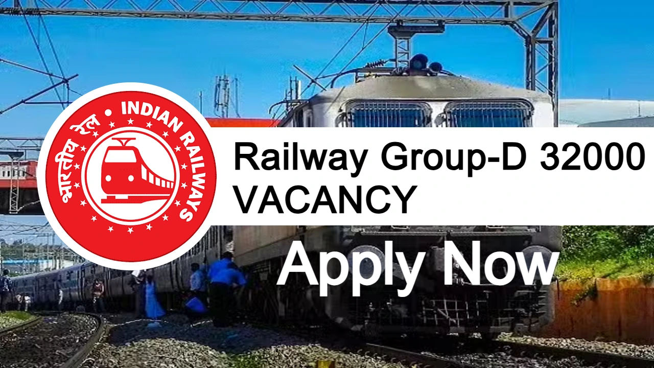 RRB Group-D 2025 Online Apply for 32000 Vacancy