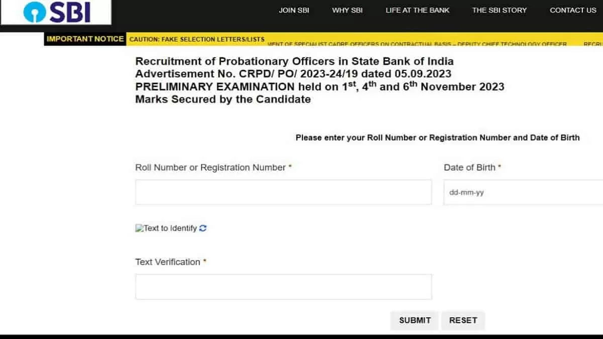 SBI PO Result 2023 Declared on sbi.co.in: Link Working, Check Your Marks