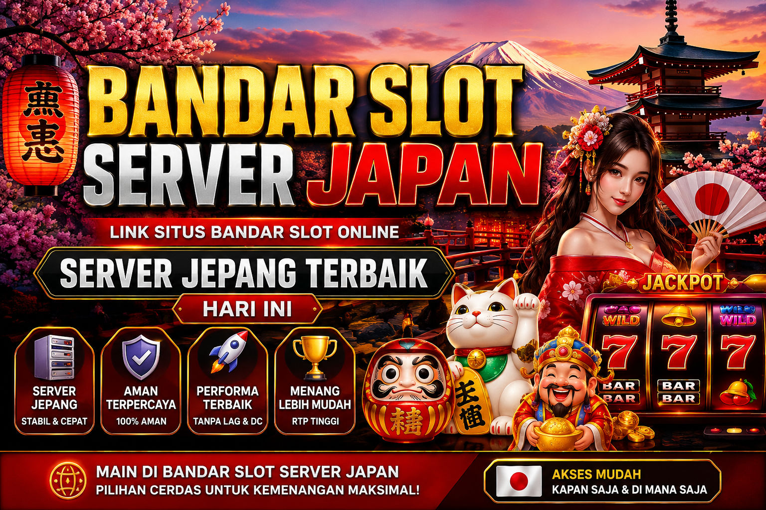 Banner Bandar Slot Server Japan