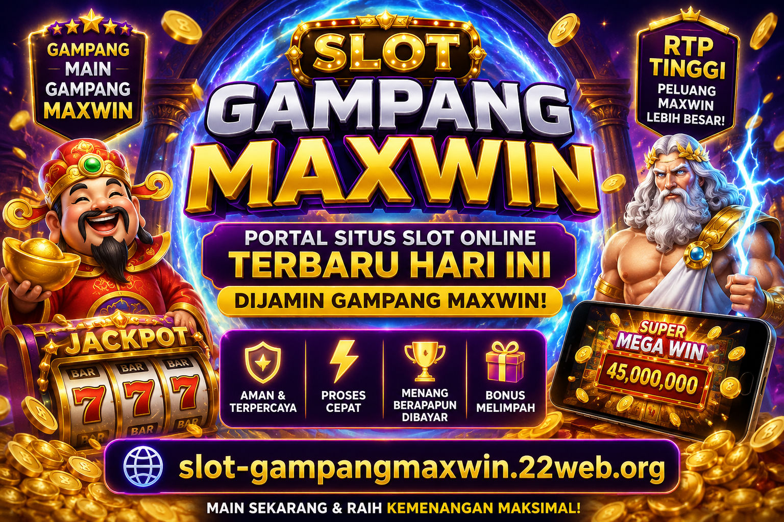 Banner Slot Gampang Maxwin