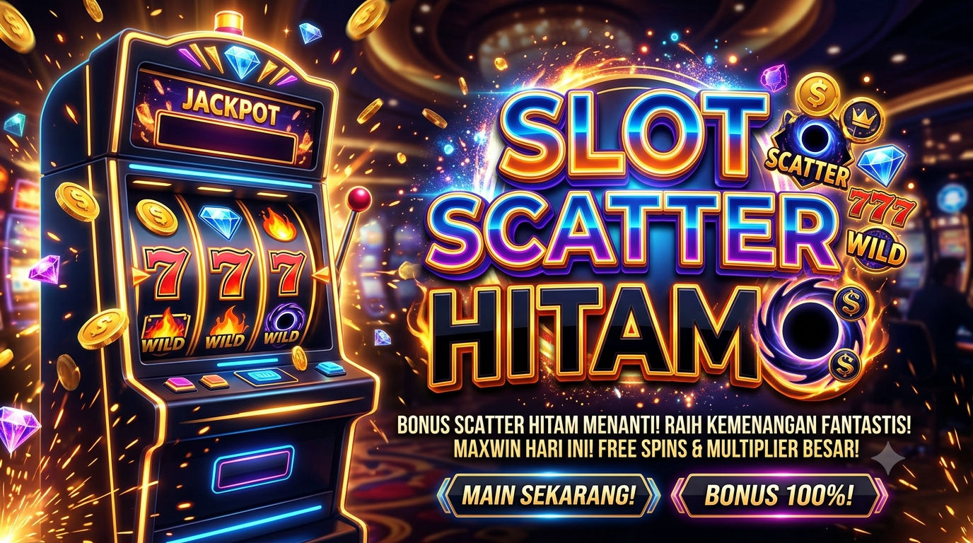 Banner Slot Scatter Hitam