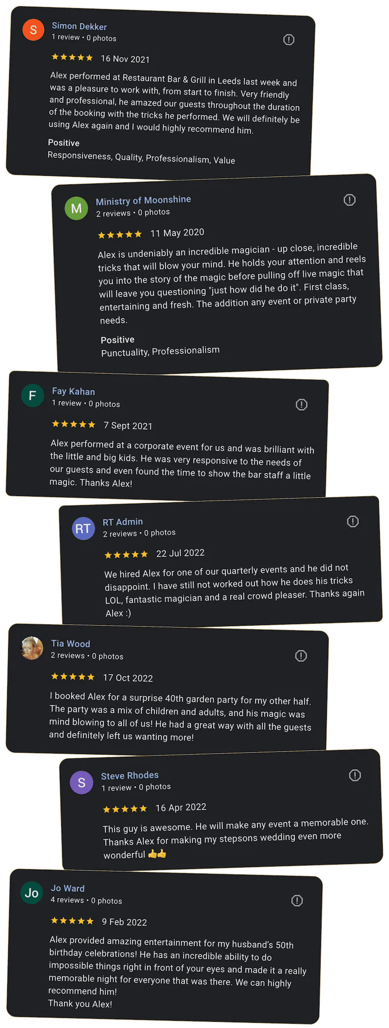 Alex Sladman Testimonials Mobile